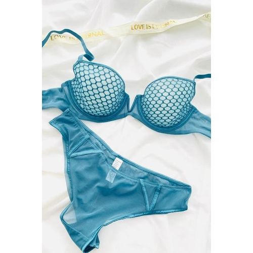 Honeycomb Lace Bra & Brief Set