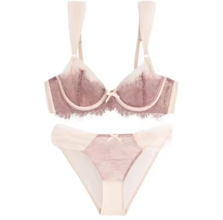 Lace Underwire Bra & Panty Set
