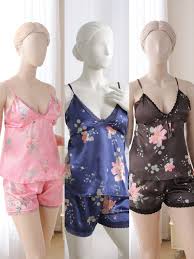Floral Satin Camisole & Shorts Set