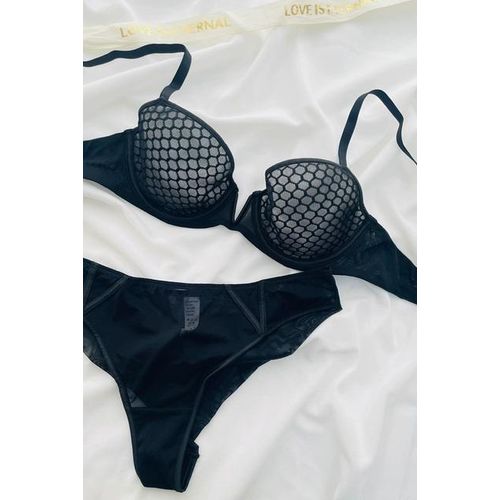Honeycomb Lace Bra & Brief Set