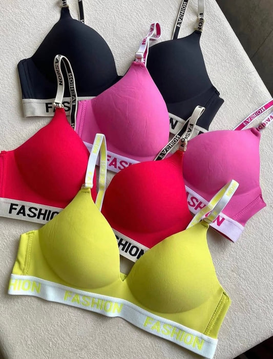 Fuchsia Ribbed Comfort Lingerie Set