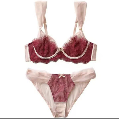 Lace Underwire Bra & Panty Set